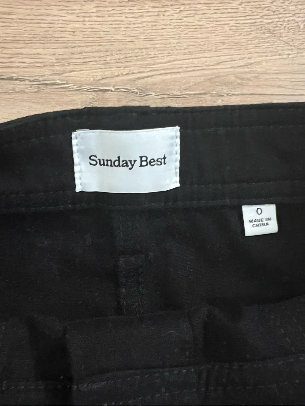 Sunday Best Cynthia Black Button-Front Midi Skirt with Patch Pockets - Picture 4 of 7